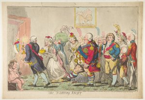 La nit de noces, 20 de maig de 1797. finlandès tekijältä Isaac Cruikshank