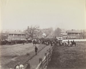 Joukkojen ja siviilien kulkue matkalla sotilaiden vihkimiseen..., 19. marraskuuta 1863 tekijältä Isaac G. Tyson
