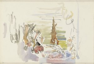 Taiteilijat lavalla tekijältä Isaac Israels