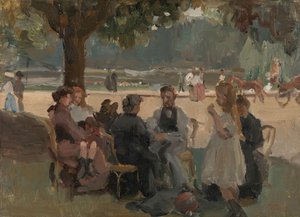 Bois de Boulognessa lähellä Pariisia tekijältä Isaac Israels