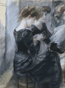 Modistenatelier tekijältä Isaac Israels