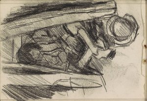 Istuva nuori mies tekijältä Isaac Israels