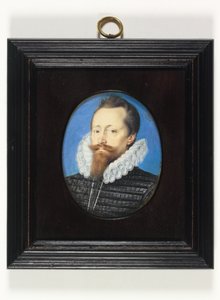 Gentleman, ehkä Edward Cecil, varakreivi Wimbledon (akvarelli vellum) tekijältä Isaac Oliver