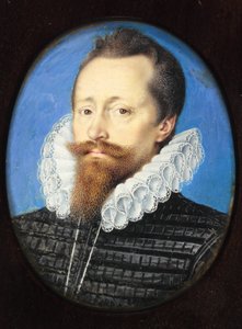 Gentleman, ehkä Edward Cecil, varakreivi Wimbledon (akvarelli vellum) tekijältä Isaac Oliver