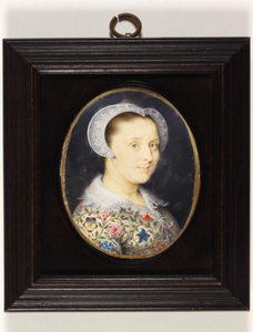 Elizabeth Harding, rouva Isaac Oliver (akvarelli vellum) tekijältä Isaac Oliver