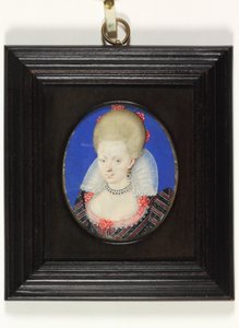 Frances Howard, Lennoxin ja Richmondin herttuatar (akvarelli vellum) tekijältä Isaac Oliver