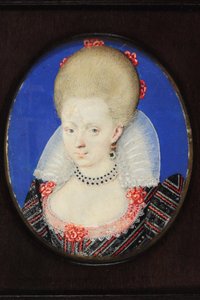 Frances Howard, Lennoxin ja Richmondin herttuatar (akvarelli vellum) tekijältä Isaac Oliver