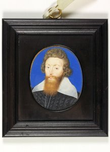 Sir Richard Liveson (Leveson), Englannin vara-amiraali (akvarelli vellum) tekijältä Isaac Oliver