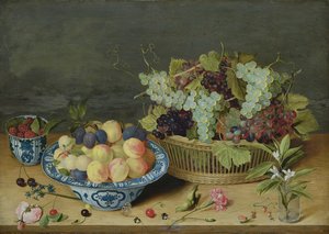 Asetelma hedelmien kanssa tekijältä Isaac Soreau