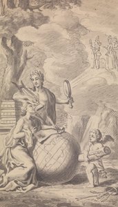Frontispiece Vol. VII, nro I vuodelle 1775 Town and Country -lehdestä tekijältä Isaac Taylor