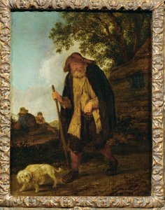 Aveugle et son chien - Sokea mies ja hänen koiransa ... tekijältä Isaack Jansz van Ostade