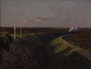 Juna matkalla, 1890-luku tekijältä Isaak Ilyich Levitan
