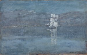 Maisema purjeveneellä, 1890-luvun loppu tekijältä Isaak Ilyich Levitan
