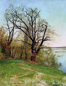 Tammi joen rannalla, 1887. tekijältä Isaak Ilyich Levitan
