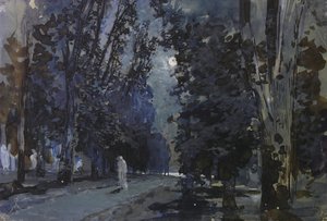 Varjot. Kuutamoyö, 1880-luku. tekijältä Isaak Ilyich Levitan