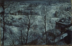 Talvimaisema, 1917 tekijältä Isaak Israilevich Brodsky