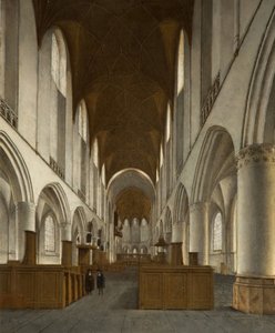 Saint Bavon sisustus, Haarlem, 1680. tekijältä Isaak van Nickele