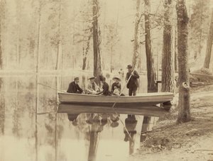 Kohtaus Stella-järvellä, Wawona Station,1880 (kuva) tekijältä Isaiah Taber