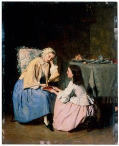 Sairaalla ystävällä, 1800-luku tekijältä Isidore Patrois