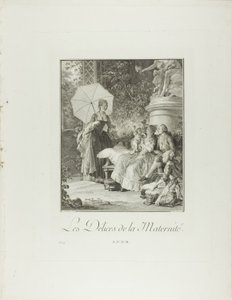Äitiyden ilot, teoksesta Monument du Costume Physique et Moral de la fin du Dix-huitième siècle tekijältä Isidore Stanislas Helman