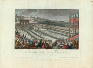 Federaation festivaali Champ de Marsissa 14. heinäkuuta 1790, 1790.