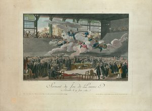 Tenniskentän vala 20. kesäkuuta 1789. tekijältä Isidore Stanislas Helman