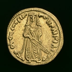 Islamilainen kolikko, AD 696/7 tekijältä Islamic School