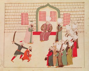 Ms 1671 Visiiri katselee teloitusta tekijältä Islamic School