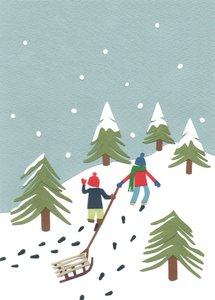 Kelkkailu, 2014 (leikattu paperi) tekijältä Isobel Barber