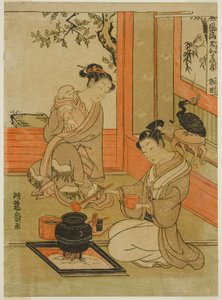 Kakkyo (kiinaksi: Guo Ju), sarjasta "Fashionable Japanese Versions of the Twenty-four Paragons of Filial Piety (Furyu Yamato nijushiko)". tekijältä Isoda Koryusai