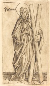 Pyhä Andreas, n. 14701480. tekijältä Israhel van Meckenem