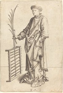 Saint Lawrence, n. 14801490. tekijältä Israhel van Meckenem