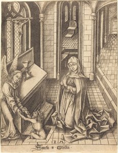 Saint Ottilia tekijältä Israhel van Meckenem