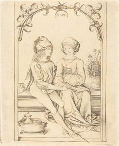 The Lovers, c. 1490. tekijältä Israhel van Meckenem
