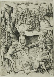 Ristiinnaulitseminen tekijältä Israhel van Meckenem the younger