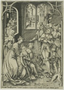 Lucretian itsemurha tekijältä Israhel van Meckenem the younger