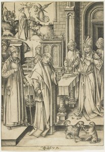 Ylipappi kieltäytyy Joakimin uhrista, n. 1490-1500
