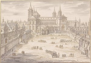 Speyerin katedraali ja piispanpalatsi. 1621 tekijältä Israël Silvestre