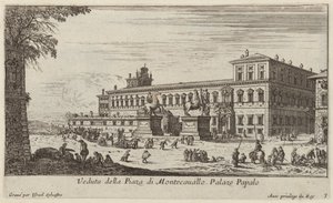 Näkymä Piazza di Montecavallolle tekijältä Israël Silvestre