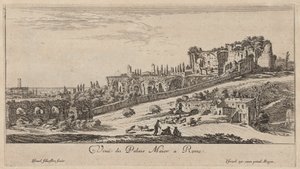 Näkymä Palazzo Maiorille Roomassa tekijältä Israël Silvestre