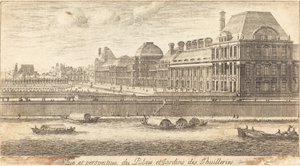 Veue et Perspective du Palais et Jardins des Tuileries tekijältä Israël Silvestre