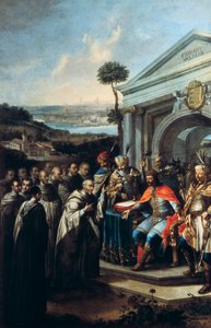 Bela III perusti Sistercian luostarin Szentgotthardiin vuonna 1183 1795-1796 tekijältä Istvan Dorfmeister