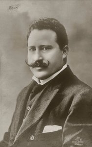 Alessandro Bonci, italialainen oopperalaulaja (s/w-kuva) tekijältä Italian Photographer