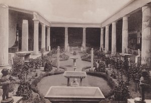 Casa Dei Vettii, Peristilio, Vettii-talo, Peristyle (valkoinen kuva) tekijältä Italian Photographer