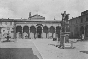 Firenze, SS Annunziatan kirkko (valkoinen kuva) tekijältä Italian Photographer