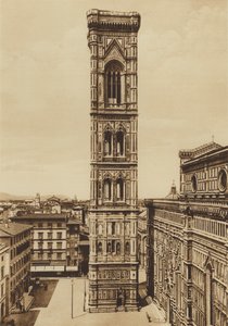 Firenze / Firenze: Katedraali, Campanile, Giotto (valkoinen kuva) tekijältä Italian Photographer