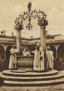 Firenze / Firenze: Firenzen ympäristö, Certosa, Suuren luostarin kaivo (valkoinen kuva) tekijältä Italian Photographer
