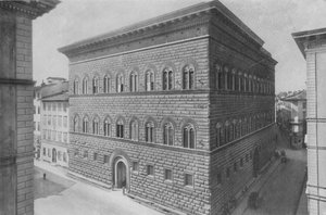 Firenze, Palazzo Strozzi (valkoinen kuva) tekijältä Italian Photographer