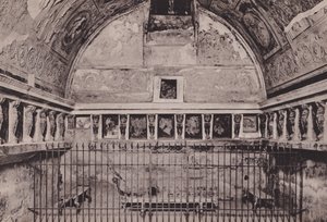 Interno Dei Bagni Del Foro, Forumin kylpylän sisustus (m/v kuva) tekijältä Italian Photographer