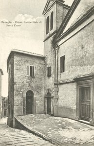 Perugia: Santa Crocen seurakuntakirkko (s/w-kuva) tekijältä Italian Photographer